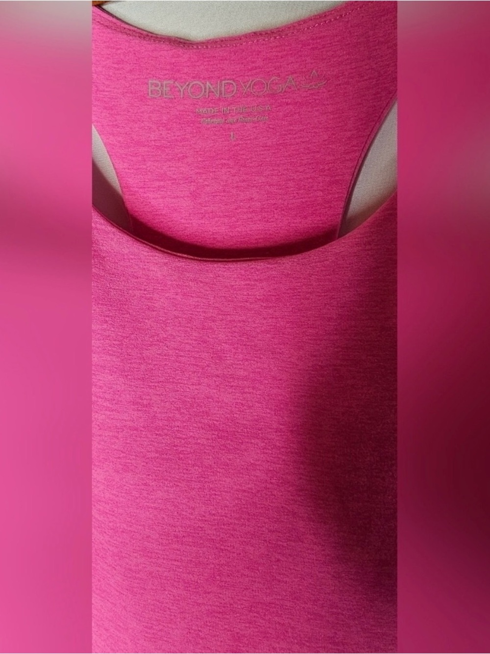 Beyond Yoga Bright Pink Ruffle Hem Mini Dress - Picture 7 of 8